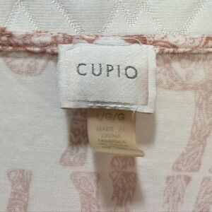 Cupio Large Sleeveless Dress, Orange And Cream Color With Indian Elephant Design